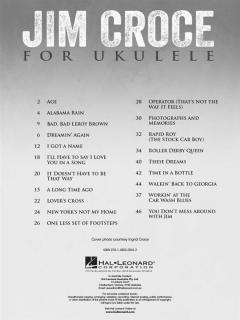 Jim Croce for Ukulele von J. Croce im Alle Noten Shop kaufen