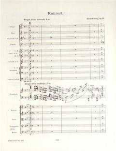 Klavierkonzert op. 16 von Edvard Grieg 