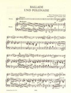 Ballade und Polonaise op. 38 von Henri Vieuxtemps für Violine und Orchester im Alle Noten Shop kaufen