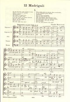 12 Italienische Madrigale (Claudio Monteverdi) 