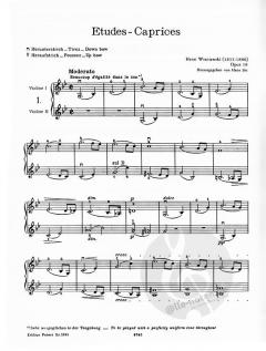 Etudes-Caprices op. 18 von Henryk Wieniawski für Violine mit Begleitung einer zweiten Violine im Alle Noten Shop kaufen