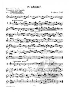 36 Etüden op. 20 von Heinrich Ernst Kayser für die Violine im Alle Noten Shop kaufen