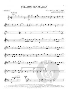 Adele - Instrumental Play Along for Tenor Sax 