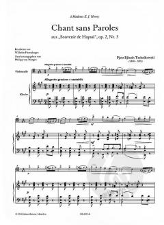 Chant sans Paroles von Pjotr Iljitsch Tschaikowski 