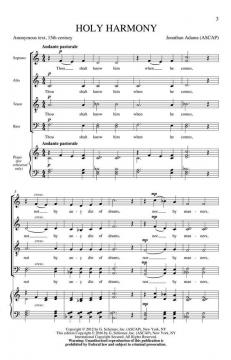 Holy Harmony (Jonathan Adams) 
