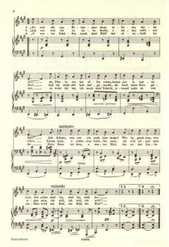 Deutsche Volkslieder - Auswahl für tiefe Stimme von Johannes Brahms 