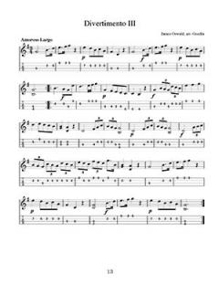 12 Divertimentos For Solo Mandolin von James Oswald im Alle Noten Shop kaufen