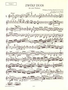 12 Duos Band 3 KV Anh. 152 / 153 von Wolfgang Amadeus Mozart 