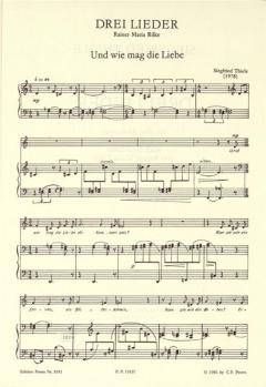 Drei Lieder für Alt und Klavier von Siegfried Thiele 