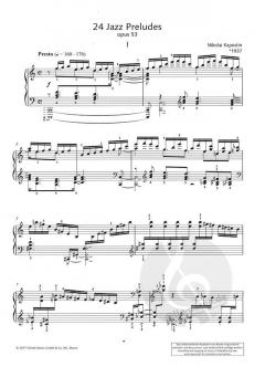 24 Jazz Preludes op. 53 von Nikolai Kapustin 