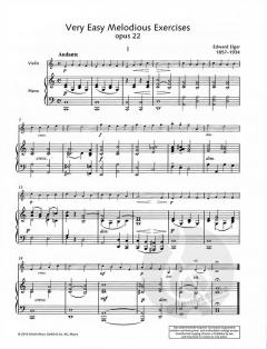 Sehr einfache melodische Übungen op. 22 von Edward Elgar 