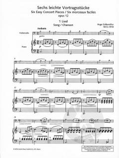 6 leichte Vortragsstücke op. 12 von Hugo Schlemüller 