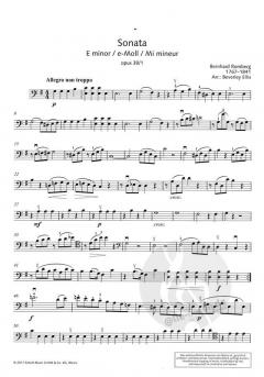 Sonata e-Moll op. 38/1 von Bernhard Romberg 
