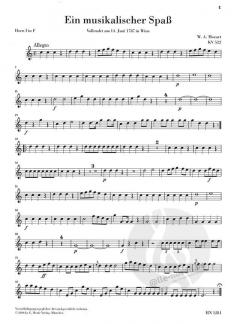 Ein musikalischer Spaß KV 522 (W.A. Mozart) 