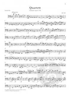 Streichquartette 4 von Wolfgang Amadeus Mozart im Alle Noten Shop kaufen (Stimmensatz)