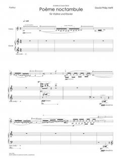 Poème noctambule von David Philip Hefti für Violine und Klavier im Alle Noten Shop kaufen