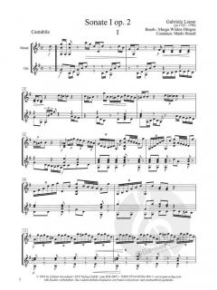 Sonata Nr. 1 op. 2 von Gabriele Leone 