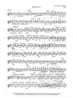 Preludios concertantes Heft 1, Nr. 1-9 von José Antonio Zambrano für Mandoline solo im Alle Noten Shop kaufen (Partitur)