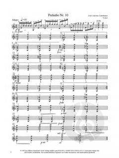Preludios concertantes Heft 2, Nr. 10-18 von José Antonio Zambrano für Mandoline solo im Alle Noten Shop kaufen (Partitur)