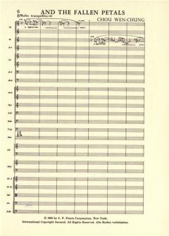 And the Fallen Petals von Wen-Chung Chou für Orchester (dem Louisville Orchestra gewidmet) im Alle Noten Shop kaufen
