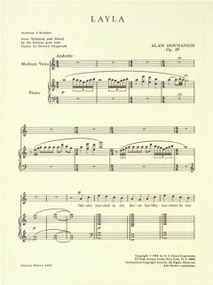 Layla op.29 von Alan Hovhaness 
