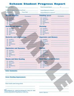 Student Progress Report 