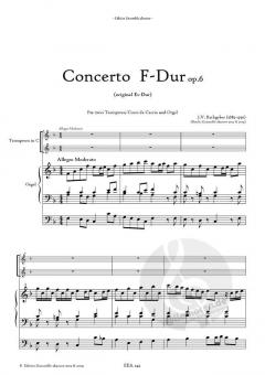 Konzert F-Dur von Johann Valentin Rathgeber für 2 Trompeten und Orgel im Alle Noten Shop kaufen