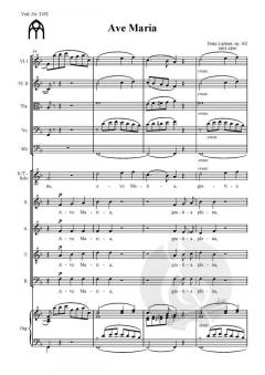 Ave Maria op. 162 von Franz Lachner für Sopran- oder Tenor-Solo, Chor SATB mit Orgel und/oder mit Streichern im Alle Noten Shop kaufen (Partitur)