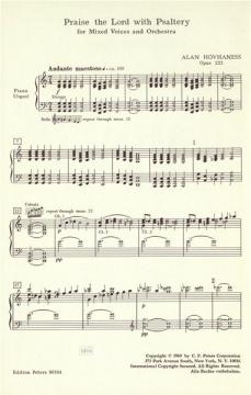 Praise The Lord with Psaltery op. 222 (Alan Hovhaness) 
