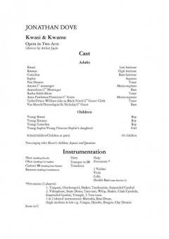 Kwasi & Kwame von Jonathan Dove 