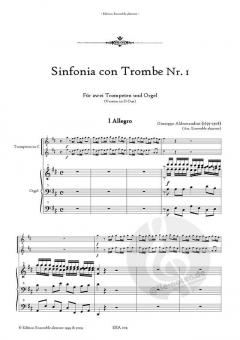 Sinfonia con Trombe Nr. 1 von Giuseppe Antonio Vincenzo Aldrovandini 
