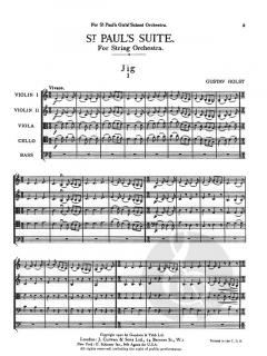 St. Paul's Suite for String Orchestra von Gustav Holst 