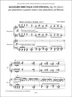 Allegro Brutale con Pavana op. 55 von Sergio Calligaris 