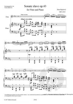 Sonate op. 43 von Dora Pejacevic für Flöte und Klavier im Alle Noten Shop kaufen