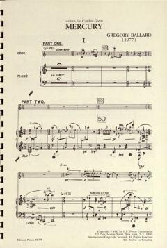 Mercury von Gregory Ballard für Oboe und Klavier im Alle Noten Shop kaufen
