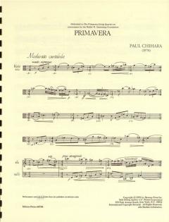 Primavera Quart von Paul Chihara für Streichquartett im Alle Noten Shop kaufen (Partitur)