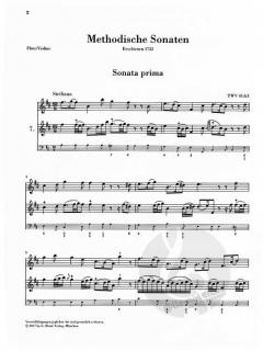 Methodische Sonaten 2 - Sonaten 7-12 von Georg Philipp Telemann für Flöte oder Violine und Continuo im Alle Noten Shop kaufen
