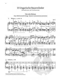 15 Ungarische Bauernlieder von Béla Bartók 