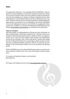 Rock-Champion - Vorspielstücke für E-Gitarre mit Bandplaybacks von Bernd Brümmer 