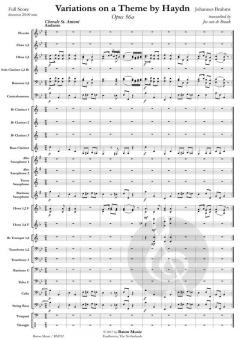 Variations on a theme by Haydn op. 56a von Johannes Brahms (Download) 