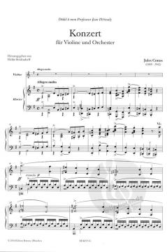 Violinkonzert e-moll von Jules Conus für Violine und Klavier im Alle Noten Shop kaufen