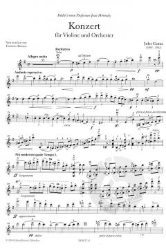 Violinkonzert e-moll von Jules Conus für Violine und Klavier im Alle Noten Shop kaufen