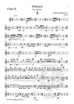 Flatuor von Gabriel Mãlãncioiu für 4 Flöten im Alle Noten Shop kaufen