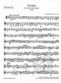 Sonate Nr. 2 Es-dur op. 134 von Camillo Schumann für Klarinette und Klavier im Alle Noten Shop kaufen