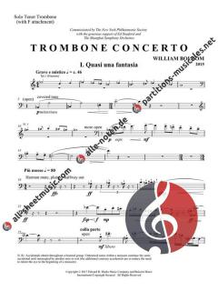 Trombone Concerto von William Bolcom für Posaune und Klavier im Alle Noten Shop kaufen