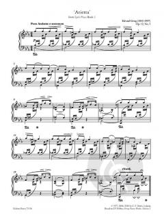 more than the score - Grieg: 'Arietta' from 'Lyric Pieces' Book 1 für Klavier solo im Alle Noten Shop kaufen
