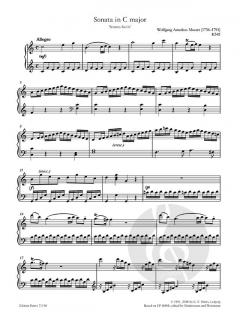 more than the score - Mozart: Sonata in C Major K545 - 'Sonata Facile' für Klavier solo im Alle Noten Shop kaufen