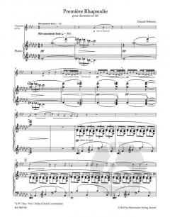 Première Rhapsodie von Claude Debussy für Klarinette in B und Klavier im Alle Noten Shop kaufen