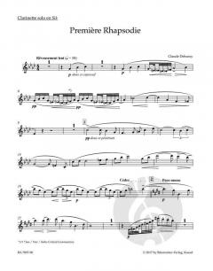 Première Rhapsodie von Claude Debussy für Klarinette in B und Klavier im Alle Noten Shop kaufen