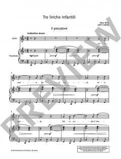 3 liriche infantili von Nino Rota 